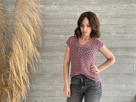 Sweetpea Lace Crochet Top Pattern PDF