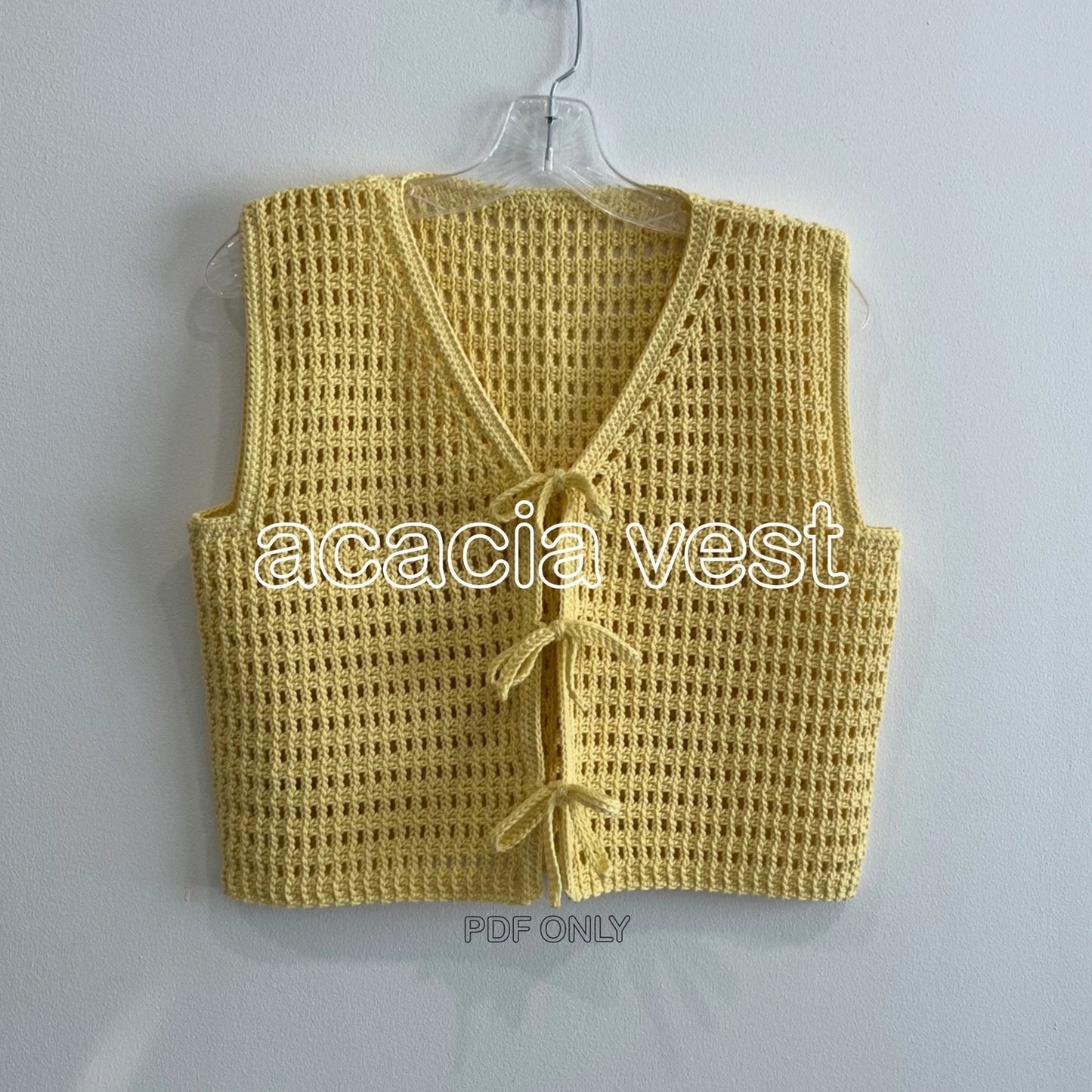 Acacia Vest Crochet Pattern PDF
